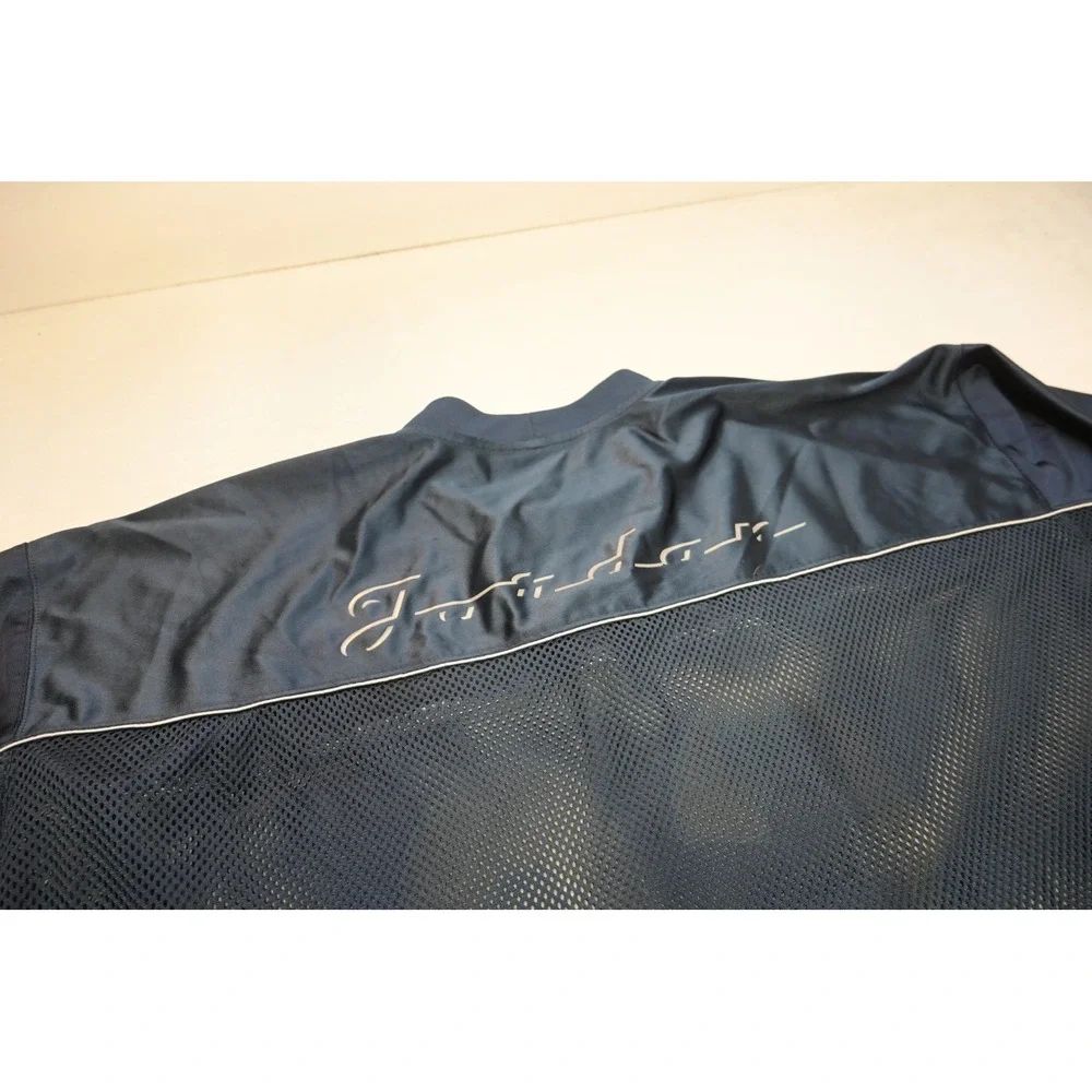 VTG Jordan Jersey Men 3XL Navy Blue Mesh Satin Jumpman Basketball Shirt
